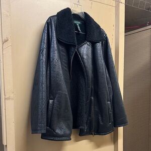 Lauren Ralph Lauren Black Leather Jacket